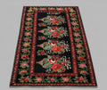 Handwoven Bessarabian Floral Wool Rug – Flower Basket Design | 289 × 153 cm