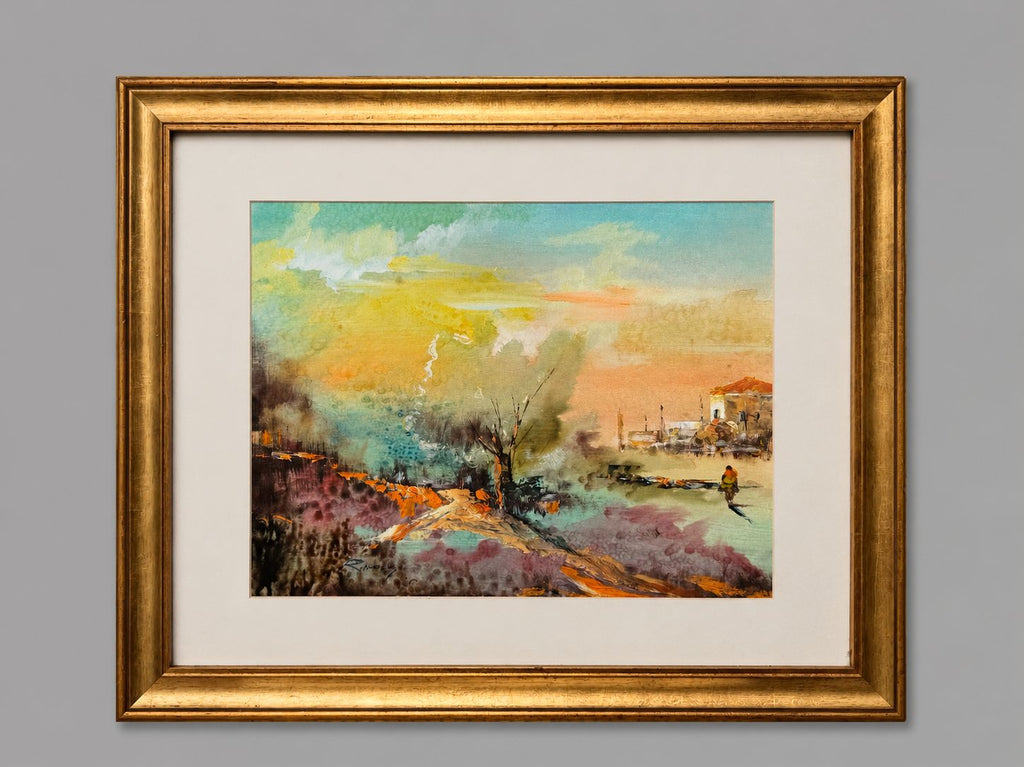 Automn Harmony Painting 70x50cm with Golden Frame