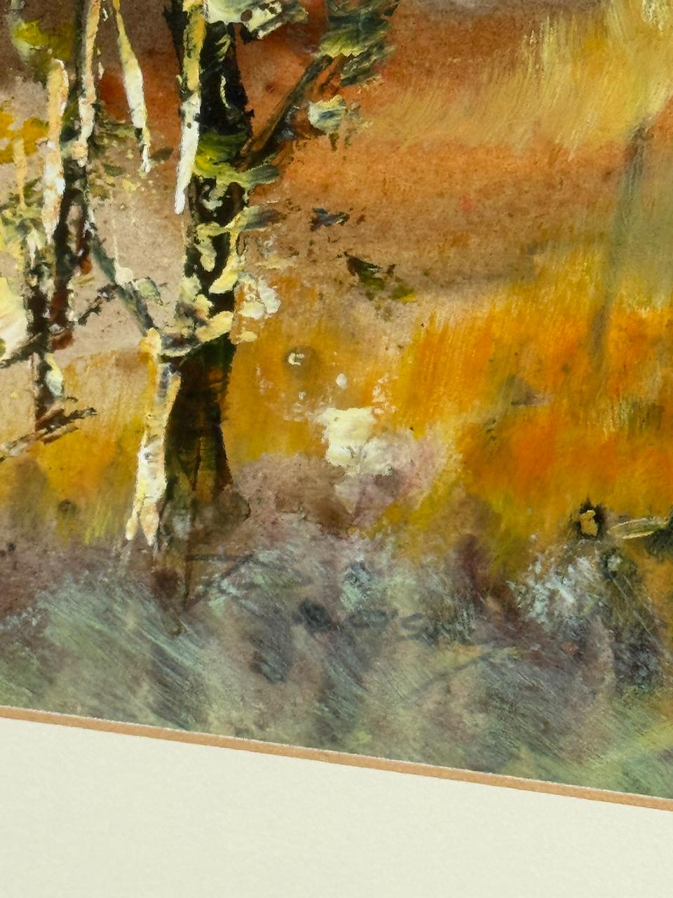 Golden Frame & Bloom Landscape Painting 80x70cm