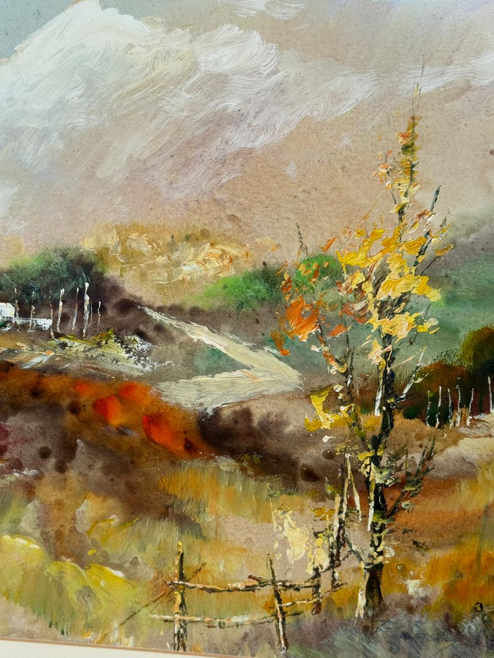 Golden Frame & Bloom Landscape Painting 80x70cm