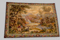 European Pastoral Landscape Tapestry Wall Hanging | Aubusson Style Replica - 148x117cm
