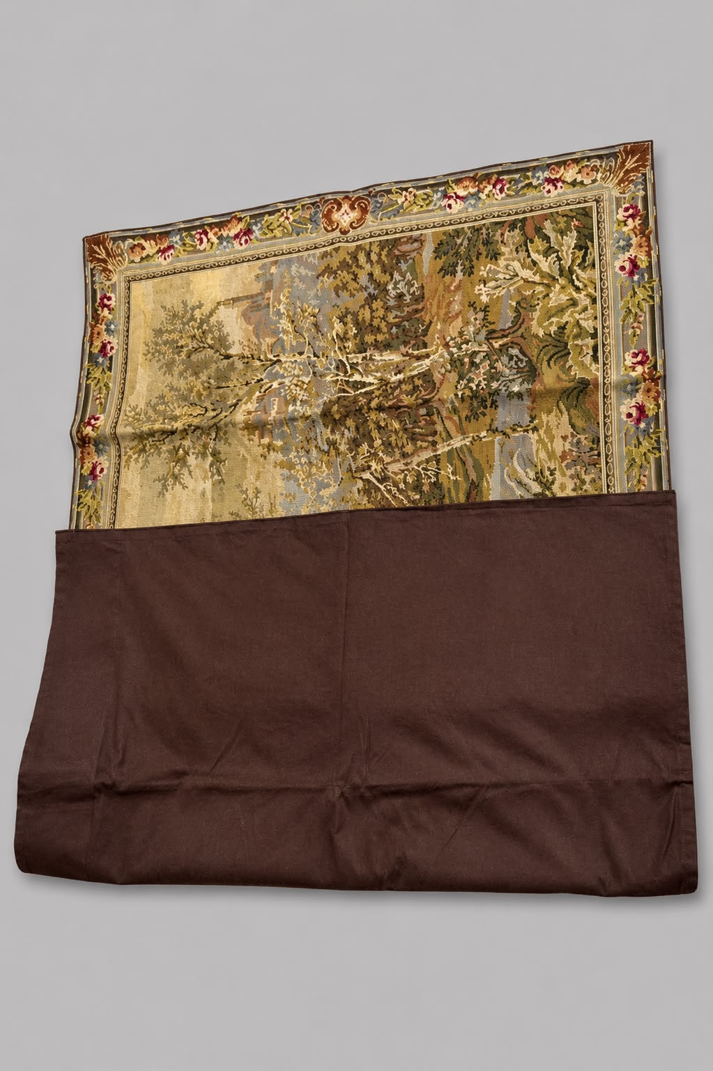 European Pastoral Landscape Tapestry Wall Hanging | Aubusson Style Replica - 148x117cm