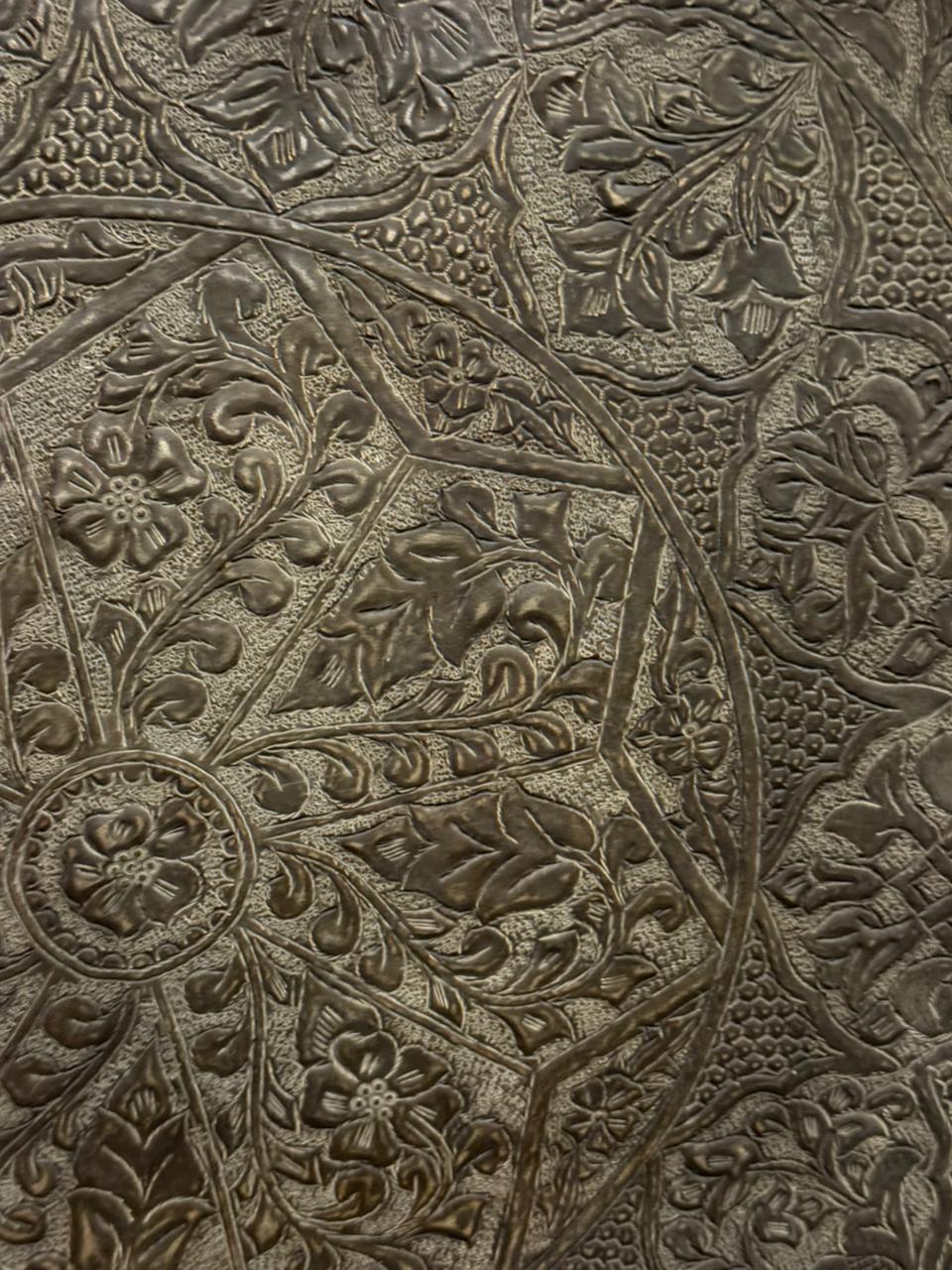 Large Engraved Copper Tray