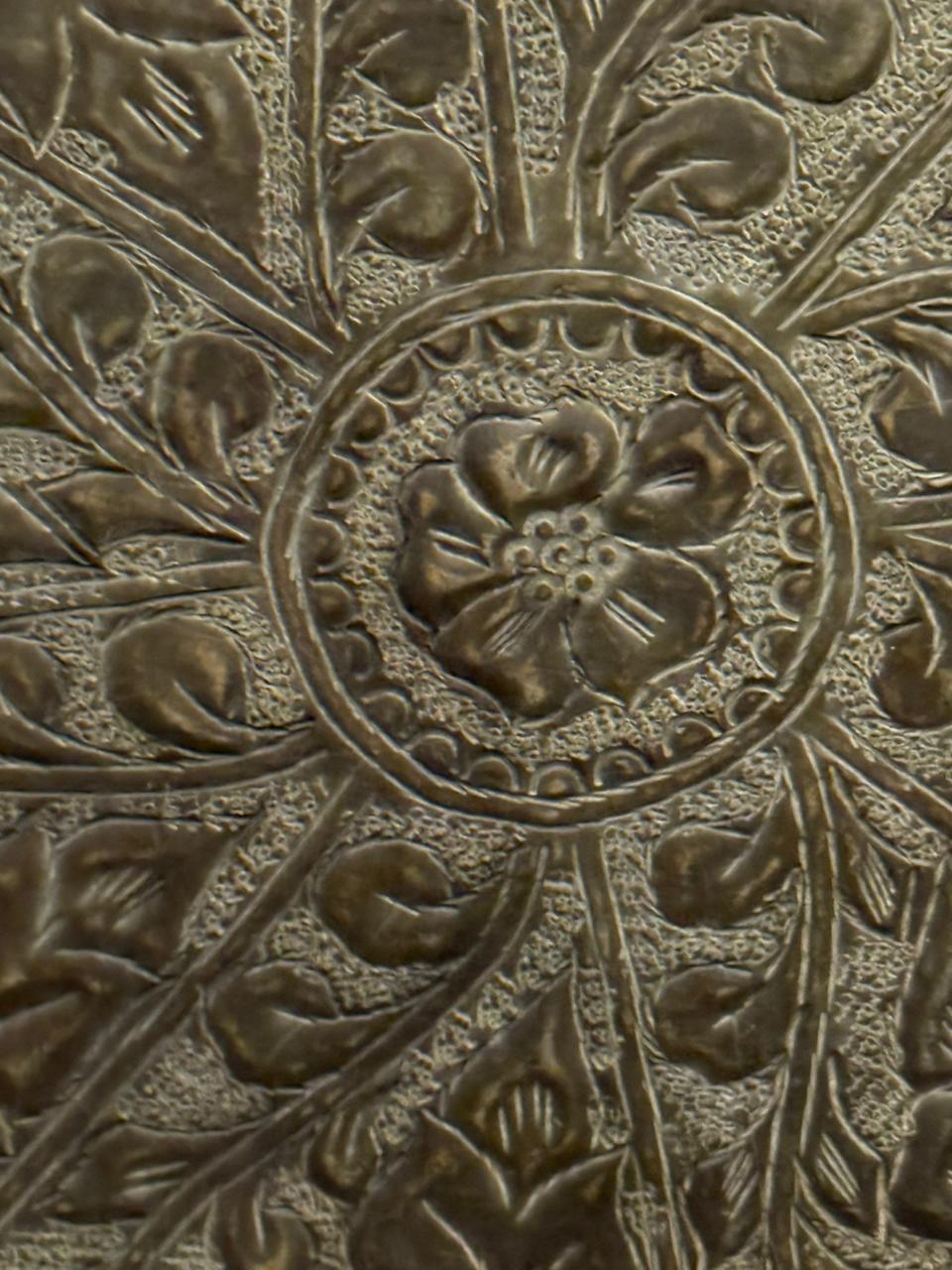 Large Engraved Copper Tray