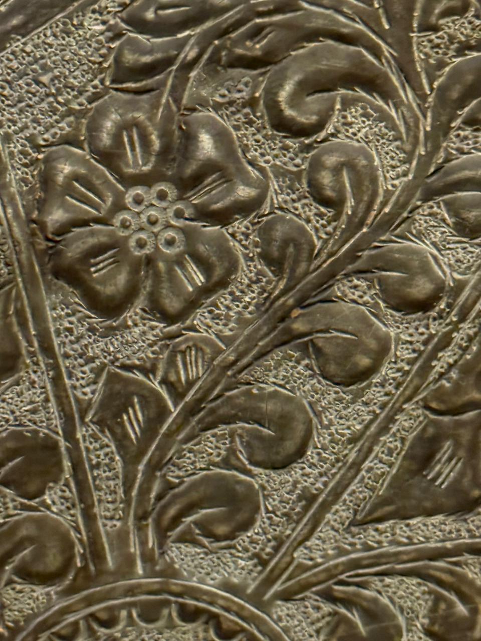 Large Engraved Copper Tray