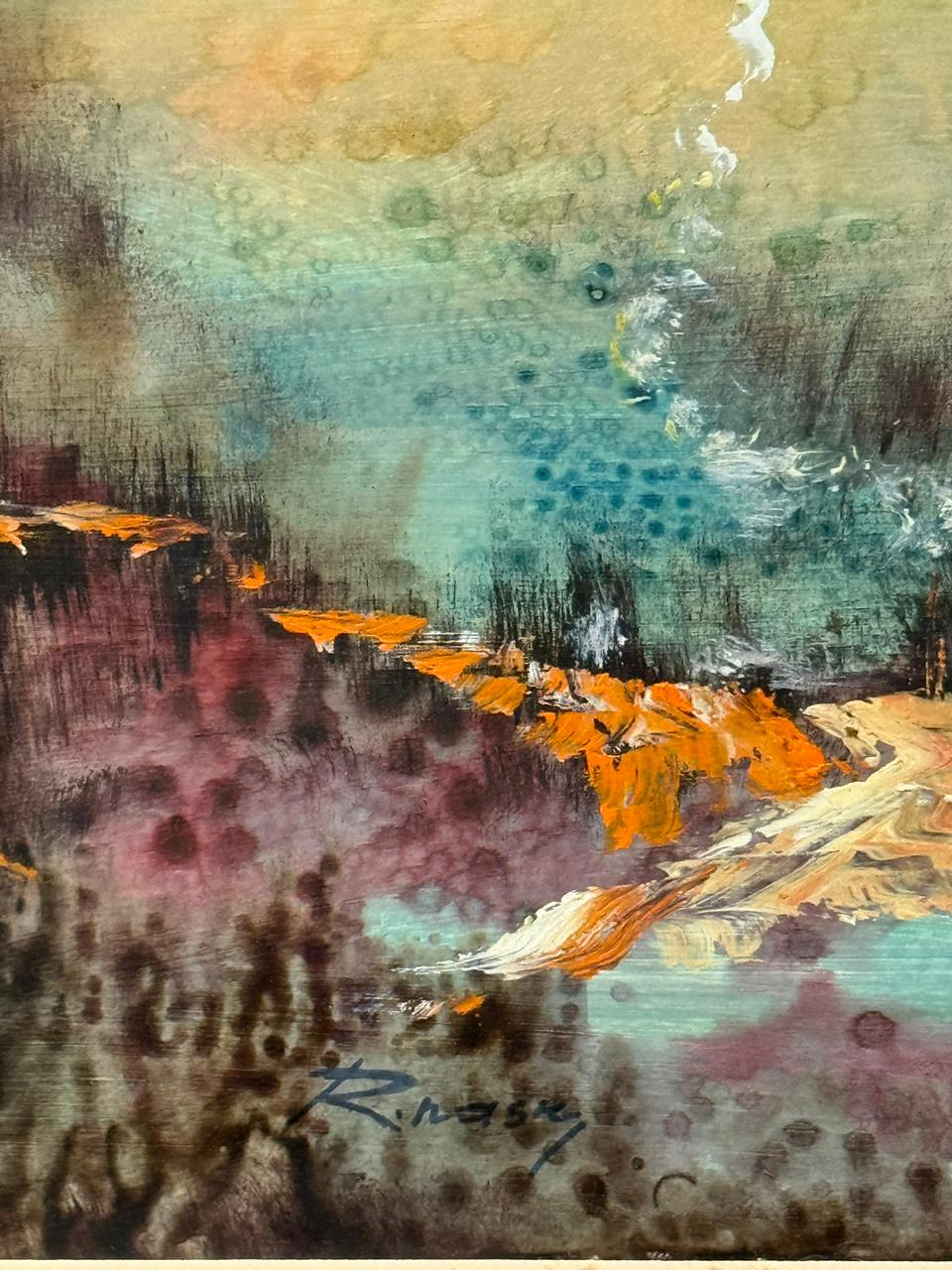 Automn Harmony Painting 70x50cm with Golden Frame