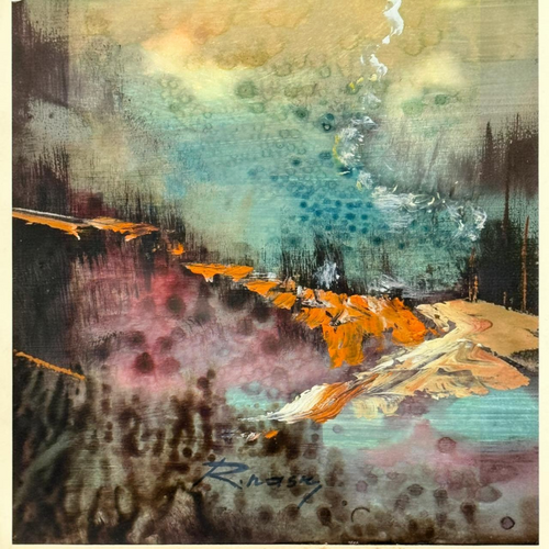 Automn Harmony Painting 70x50cm with Golden Frame