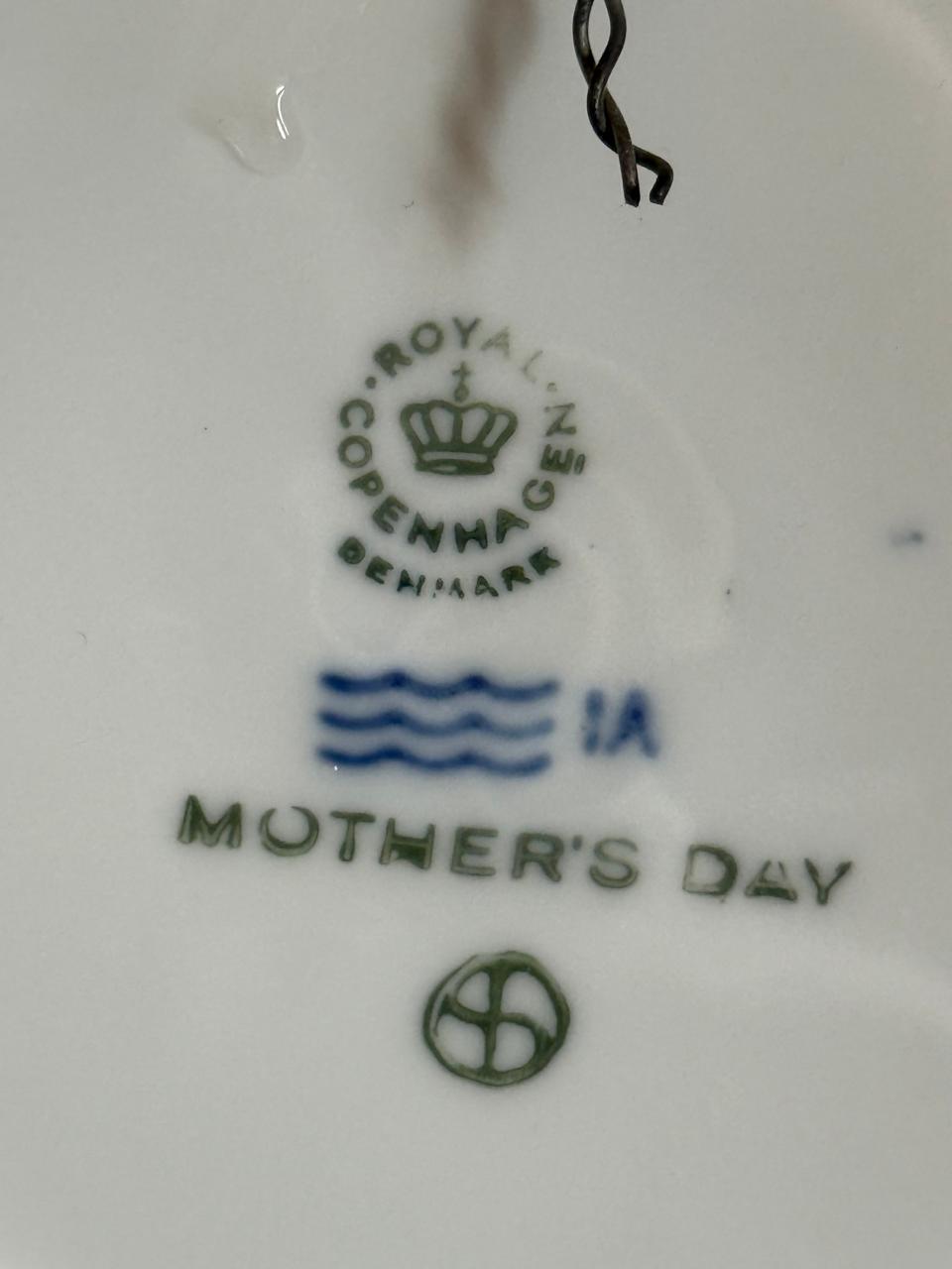 Royal Copenhagen Mother's Day Collector Plates (1978 & 1979) | Set of 2 | Danish Porcelain - 16cm