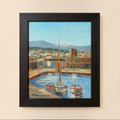 Lebanese Coastal Harbor Painting by Haidar Hamaoui  - 48cm x 37cm