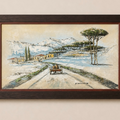 Snowy Lebanese Mountain Landscape by Haidar Hamaoui - 65cm x 36cm
