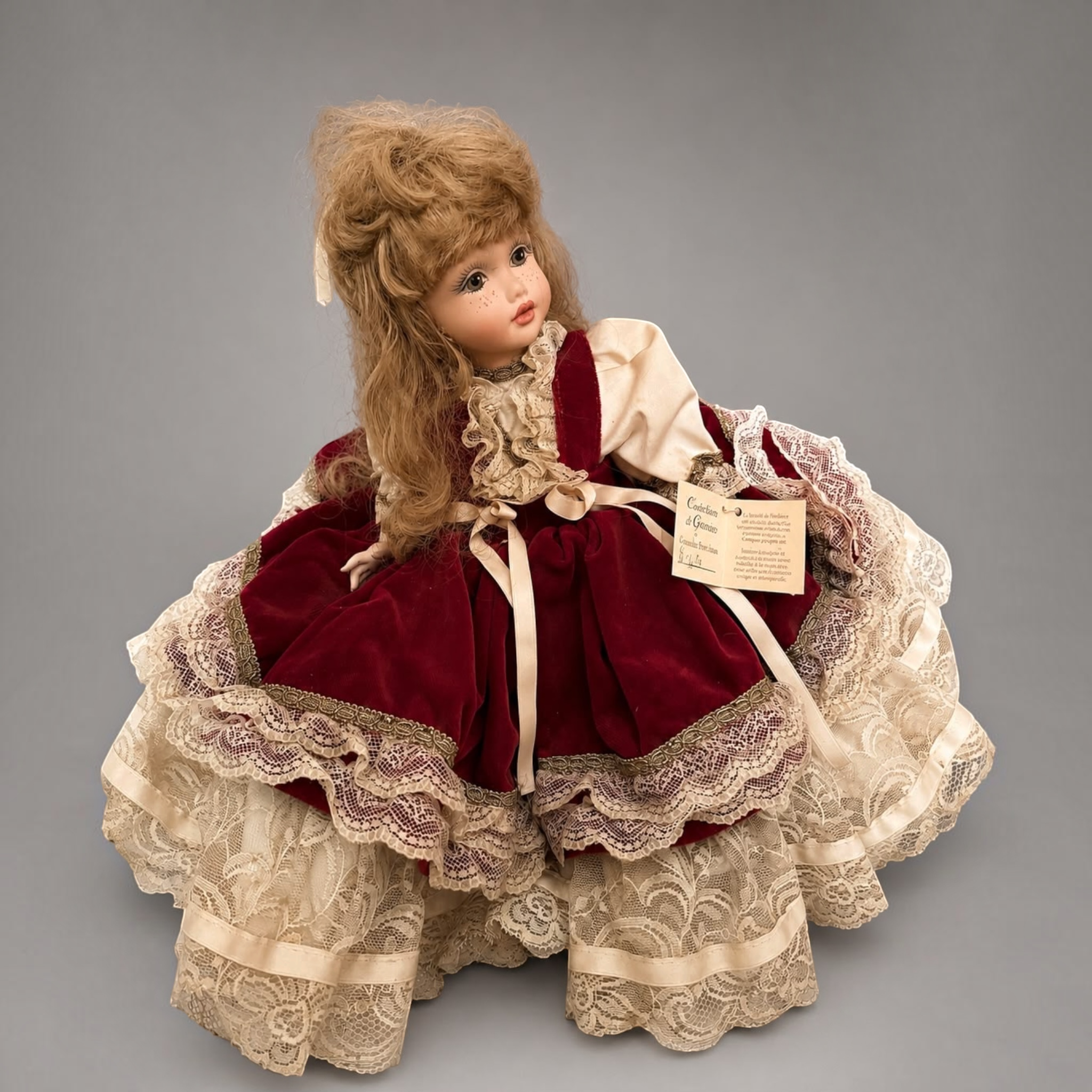 Vintage Nadine Italian Bisque Porcelain Collector Doll
