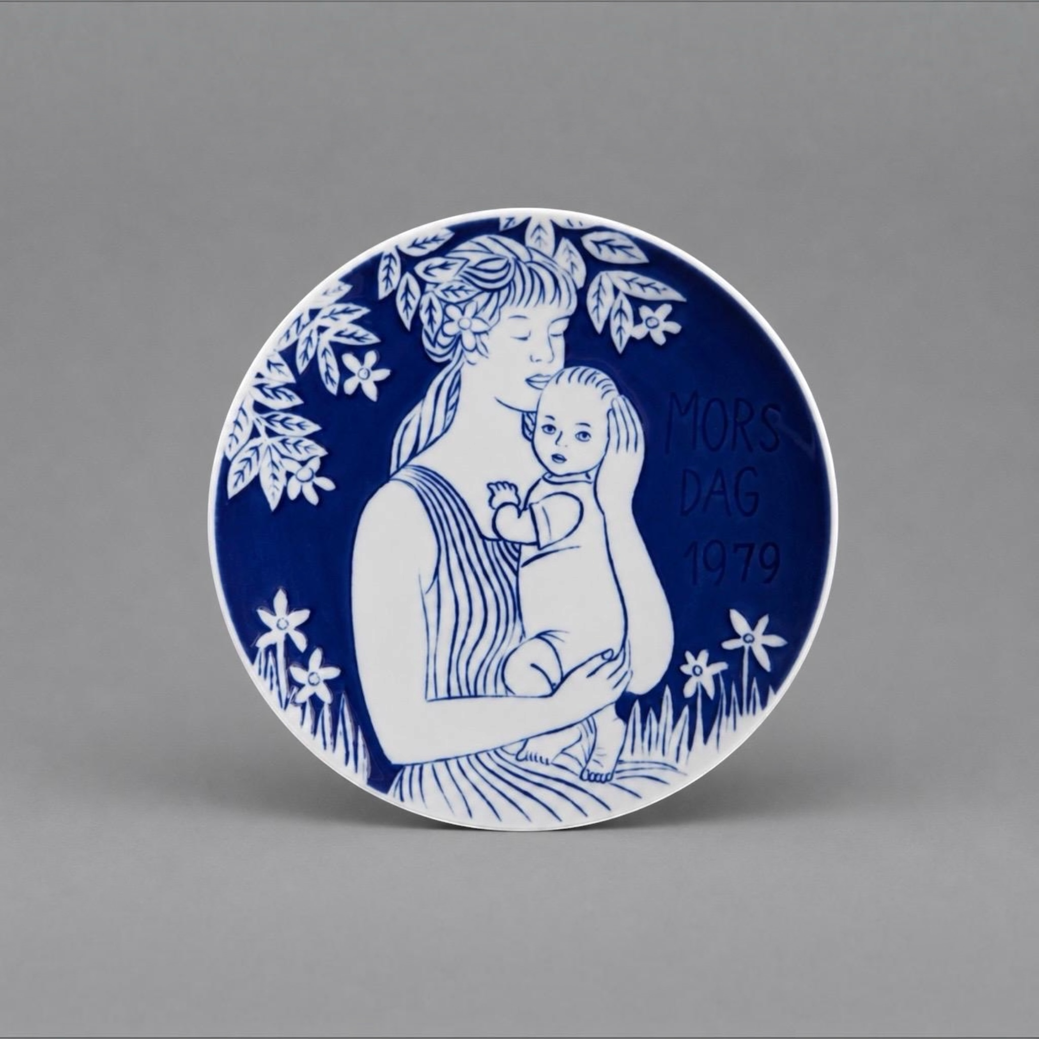 Royal Copenhagen Mother's Day Collector Plates (1978 & 1979) | Set of 2 | Danish Porcelain - 16cm
